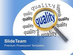 Focusing on quality business management powerpoint templates ppt themes and graphics 0313