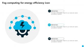 Fog Computing For Energy Efficiency Icon
