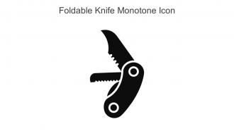 Foldable Knife Monotone Icon In Powerpoint Pptx Png And Editable Eps Format