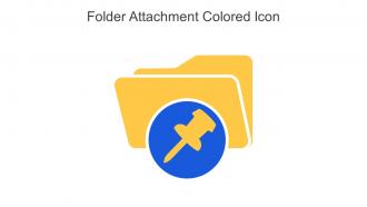 Folder Attachment Colored Icon In Powerpoint Pptx Png And Editable Eps Format