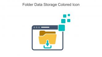 Folder Data Storage Colored Icon In Powerpoint Pptx Png And Editable Eps Format