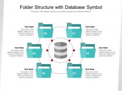 Folder structure with database symbol