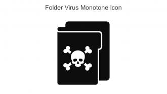 Folder Virus Monotone Icon In Powerpoint Pptx Png And Editable Eps Format