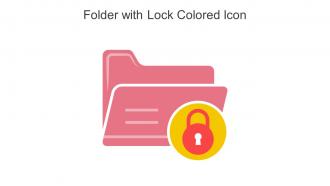 Folder With Lock Colored Icon In Powerpoint Pptx Png And Editable Eps Format