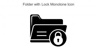 Folder With Lock Monotone Icon In Powerpoint Pptx Png And Editable Eps Format