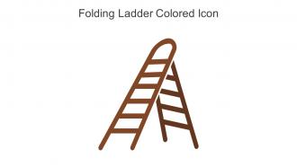 Folding Ladder Colored Icon In Powerpoint Pptx Png And Editable Eps Format