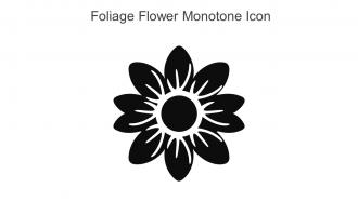 Foliage Flower Monotone Icon In Powerpoint Pptx Png And Editable Eps Format