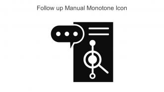 Follow Up Manual Monotone Icon In Powerpoint Pptx Png And Editable Eps Format