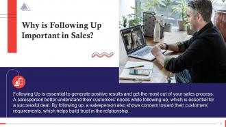 Follow Up Stage In Sales Process Training Ppt Researched Slides