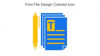 Font File Design Colored Icon In Powerpoint Pptx Png And Editable Eps Format
