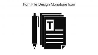 Font File Design Monotone Icon In Powerpoint Pptx Png And Editable Eps Format