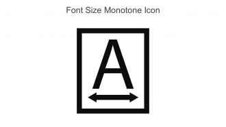 Font Size Monotone Icon In Powerpoint Pptx Png And Editable Eps Format