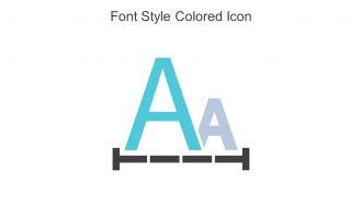 Font Style Colored Icon In Powerpoint Pptx Png And Editable Eps Format