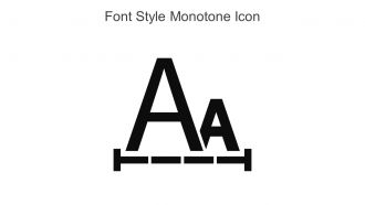 Font Style Monotone Icon In Powerpoint Pptx Png And Editable Eps Format