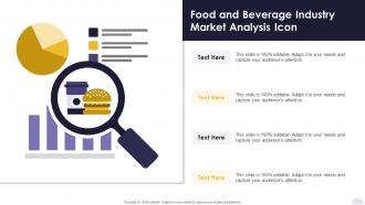 Food And Beverage Industry Market Analysis Icon