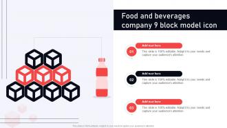 Food And Beverages Company 9 Block Model Icon