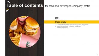 Food And Beverages Company Profile Powerpoint Presentation Slides CP CD V Images Engaging