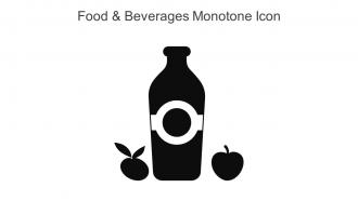 Food And Beverages Monotone Icon In Powerpoint Pptx Png And Editable Eps Format