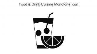 Food And Drink Cuisine Monotone Icon In Powerpoint Pptx Png And Editable Eps Format
