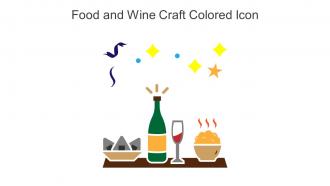 Food And Wine Craft Colored Icon In Powerpoint Pptx Png And Editable Eps Format