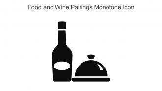 Food And Wine Pairings Monotone Icon In Powerpoint Pptx Png And Editable Eps Format