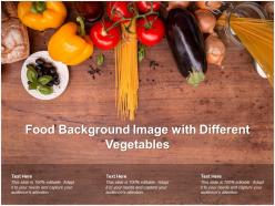 Food background image with different vegetables