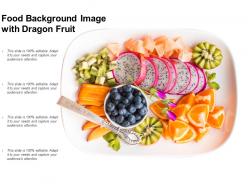Food background image with dragon fruit