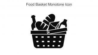 Food Basket Monotone Icon In Powerpoint Pptx Png And Editable Eps Format