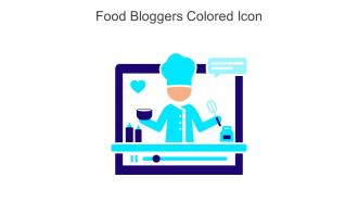 Food Bloggers Colored Icon In Powerpoint Pptx Png And Editable Eps Format
