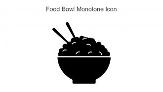 Food Bowl Monotone Icon In Powerpoint Pptx Png And Editable Eps Format