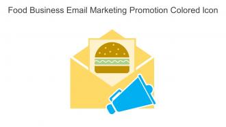 Food Business Email Marketing Promotion Colored Icon In Powerpoint Pptx Png And Editable Eps Format