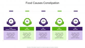 Food Causes Constipation In Powerpoint And Google Slides Cpb