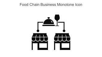 Food Chain Business Monotone Icon In Powerpoint Pptx Png And Editable Eps Format