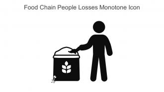 Food Chain People Losses Monotone Icon In Powerpoint Pptx Png And Editable Eps Format