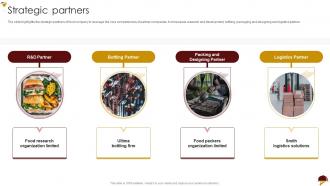 Food Company Profile Strategic Partners Ppt Powerpoint Presentation Deck