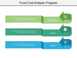 Food cost analysis program ppt powerpoint presentation outline slide cpb
