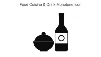 Food Cuisine And Drink Monotone Icon In Powerpoint Pptx Png And Editable Eps Format