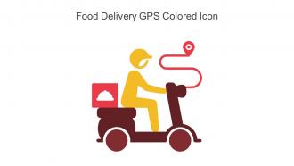Food Delivery GPS Colored Icon