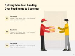 Food Delivery Icon Safety Customer Service Industry Application Transporting