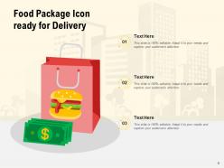 Food Delivery Icon Safety Customer Service Industry Application Transporting