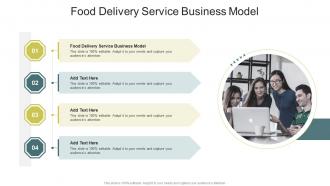 Food Delivery Service Business Model In Powerpoint And Google Slides Cpb