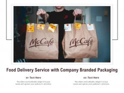 Food delivery service with company branded packaging