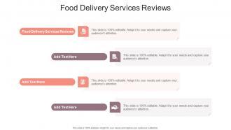 Food Delivery Services Reviews In Powerpoint And Google Slides Cpb