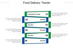 Food delivery trends ppt powerpoint presentation infographic template show cpb