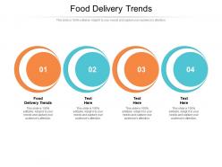 Food delivery trends ppt powerpoint presentation infographics structure cpb
