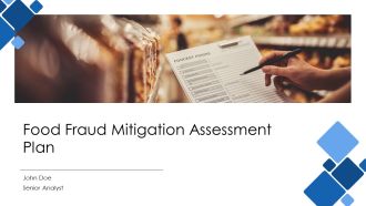 Food Fraud Mitigation Assessment Plan PPT Designs AT