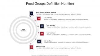 Food Groups Definition Nutrition In Powerpoint And Google Slides Cpb