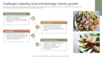 Food Industry Report Challenges Impeding Food And Beverage Industry Growth IR SS V