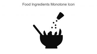 Food Ingredients Monotone Icon In Powerpoint Pptx Png And Editable Eps Format