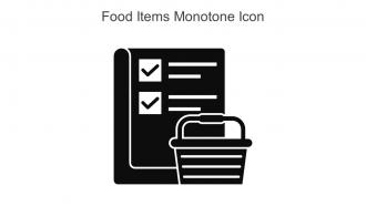 Food Items Monotone Icon In Powerpoint Pptx Png And Editable Eps Format
